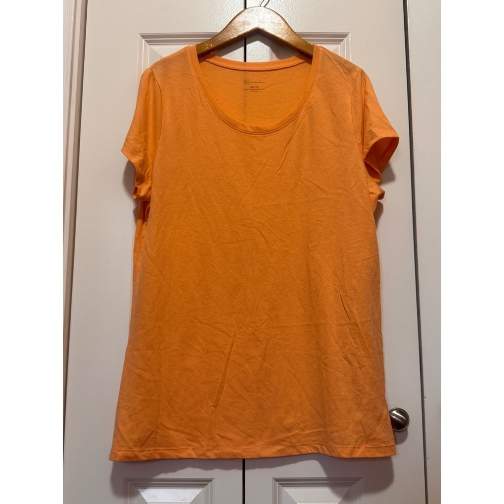 No Boundaries Orange Tee Shirt Womens XXL Soft Casual Basic Short Sleeve Top